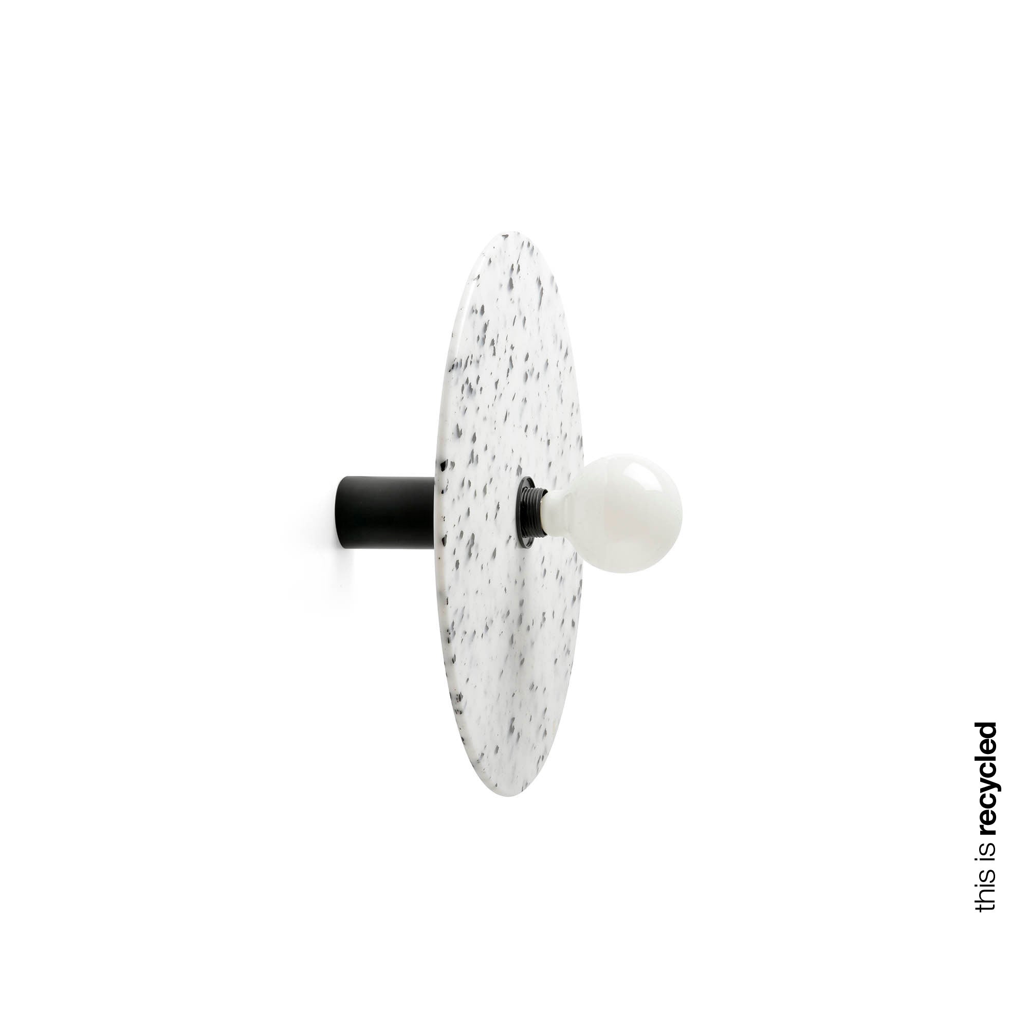 Aplique plafón Confetti 450 H140 Marmóreo de Faro (62174-51), lámpara interior eco-friendly reciclada con diseño moderno sostenible para iluminación de superficie