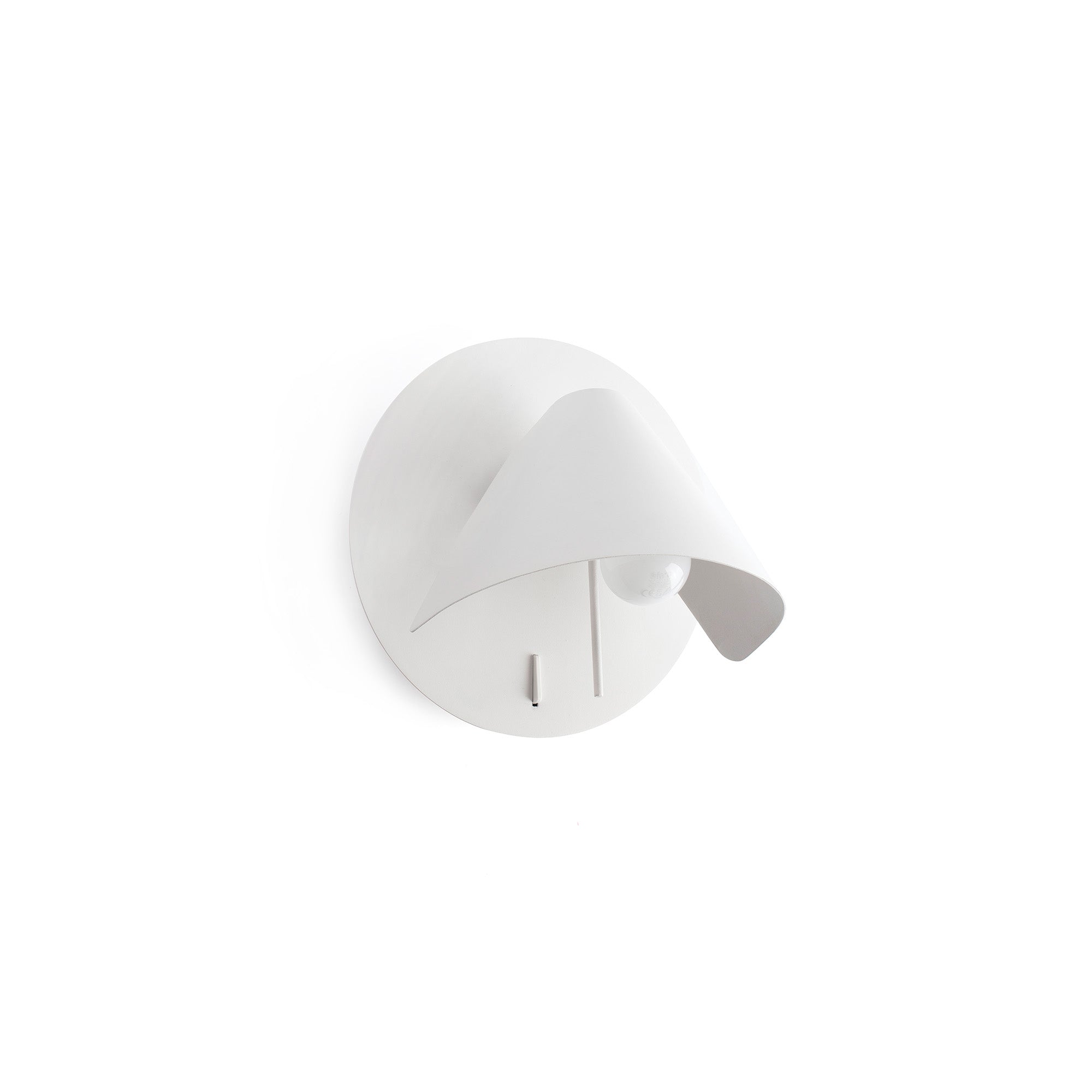 Aplique de pared NOON blanco FARO 62355, luminaria interior de acero orientable para luz de lectura con diseño contemporáneo
