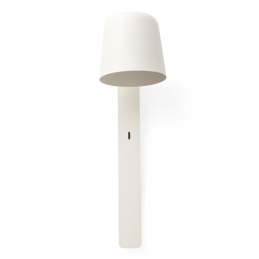 Luminaria aplique de pared TILA en blanco acero, modelo FARO 62360, ideal para iluminación interior de lectura en dormitorios