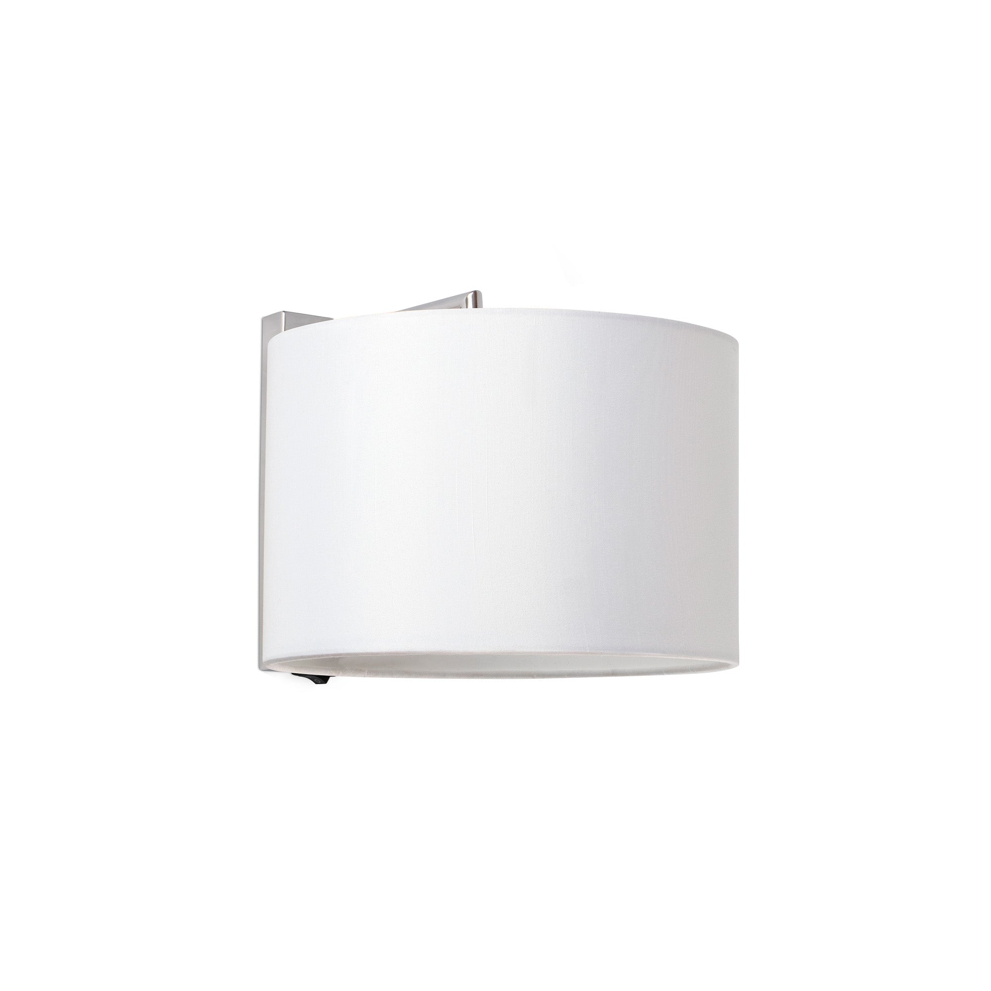 Aplique de pared SAHARA cromo/blanco FARO 62706, luminaria superficie interior para iluminación hogar, fijación pared en acero texturizado con bombilla LED E27