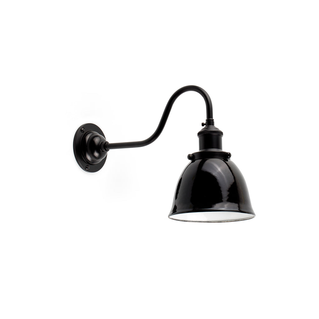 Aplique de pared LOA negro FARO 62809, luminaria interior de acero estilo industrial retro moderno, serie 6285 para iluminación superficial