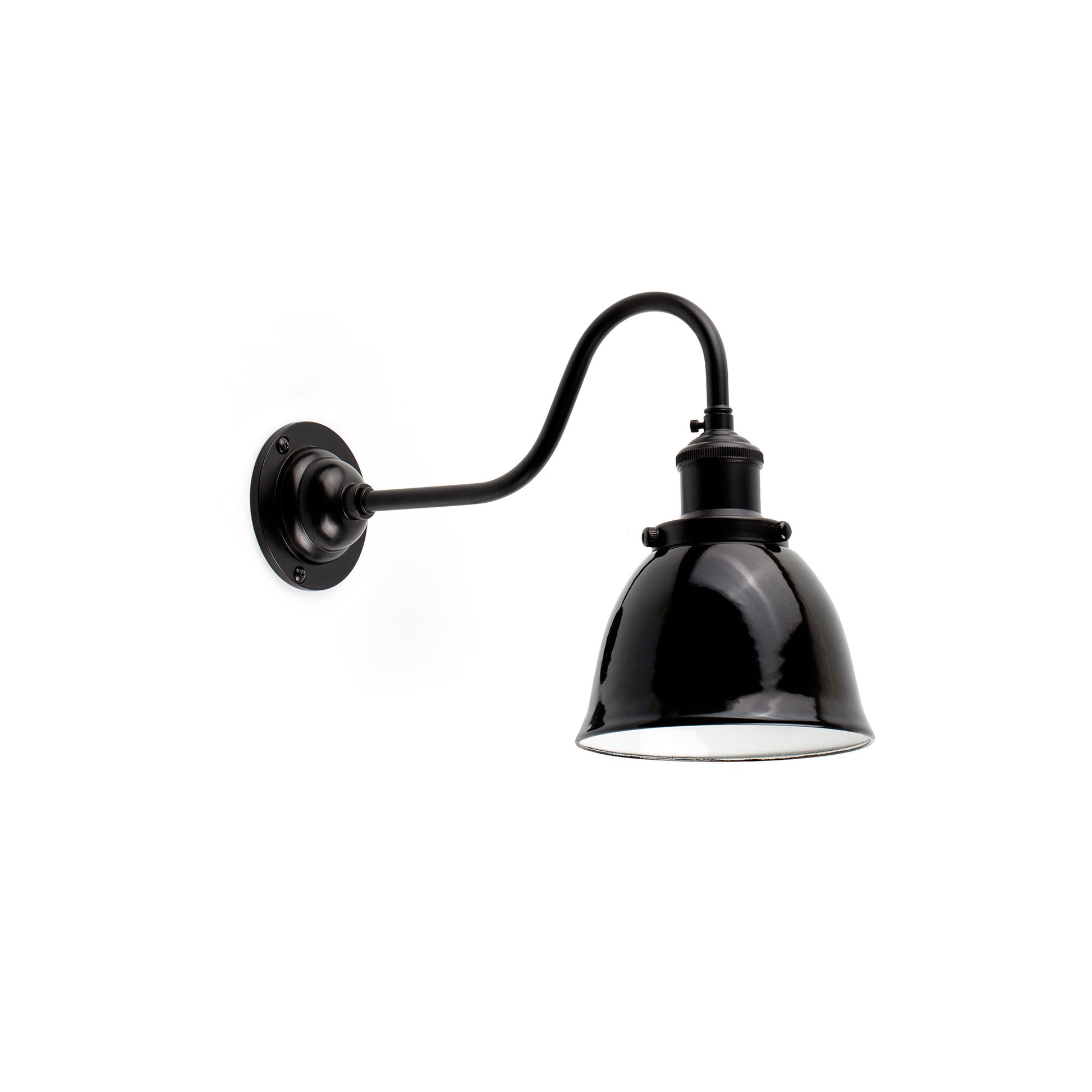 Aplique de pared LOA negro FARO 62809, luminaria interior de acero estilo industrial retro moderno, serie 6285 para iluminación superficial