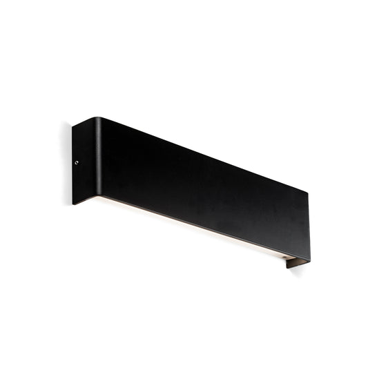 Aplique de pared NASH 370 Negro FARO 62822, luminaria LED de aluminio con luz indirecta para interiores, ideal para salas de estar, colección 6283