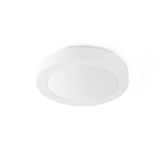 Plafon LOGOS 350 2L Blanco FARO 62966, luminaria de superficie en aluminio y PC opal para iluminación interior en baño, IP44