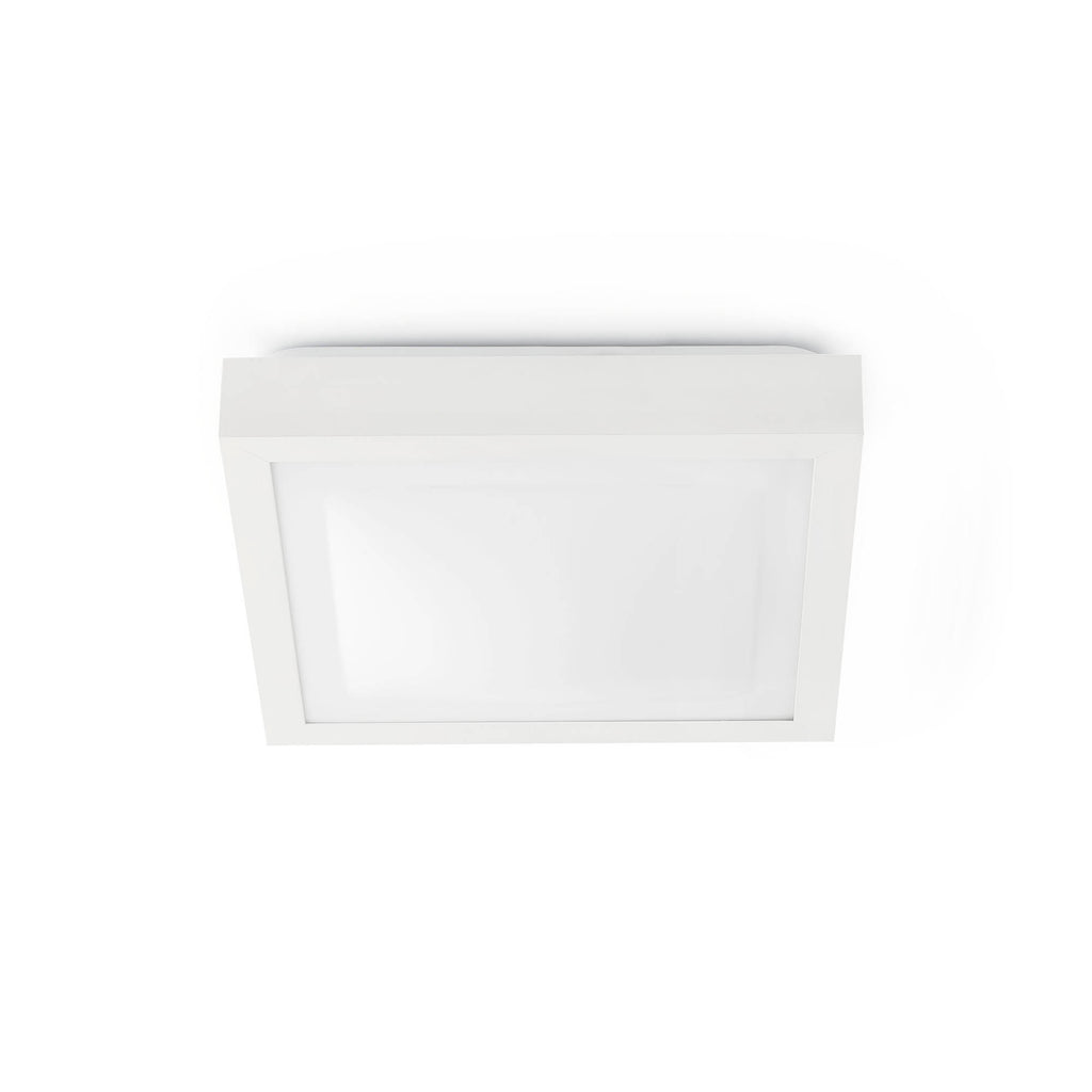Plafon TOLA 320 Blanco de FARO modelo 62969, luminaria de superficie interior para baño en aluminio y PC opal, IP44 impermeable