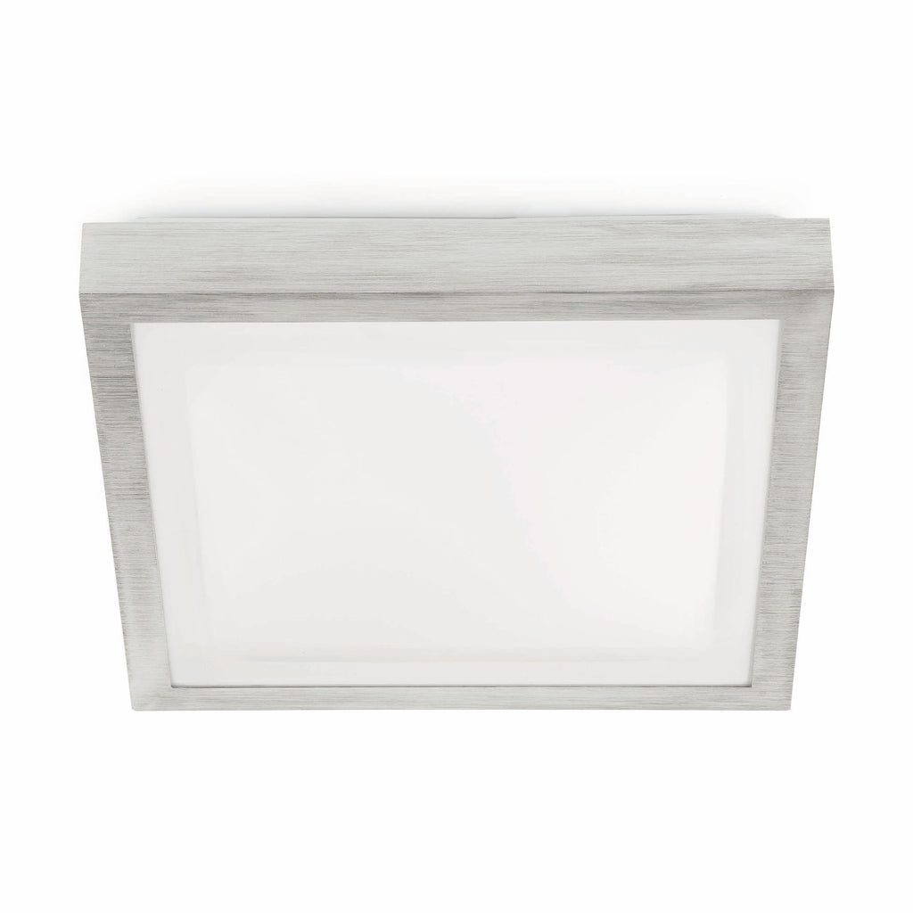 Plafon TOLA 270 Gris FARO 62983 - Luminaria de superficie en aluminio y PC opal para baño interior, iluminación gris moderna