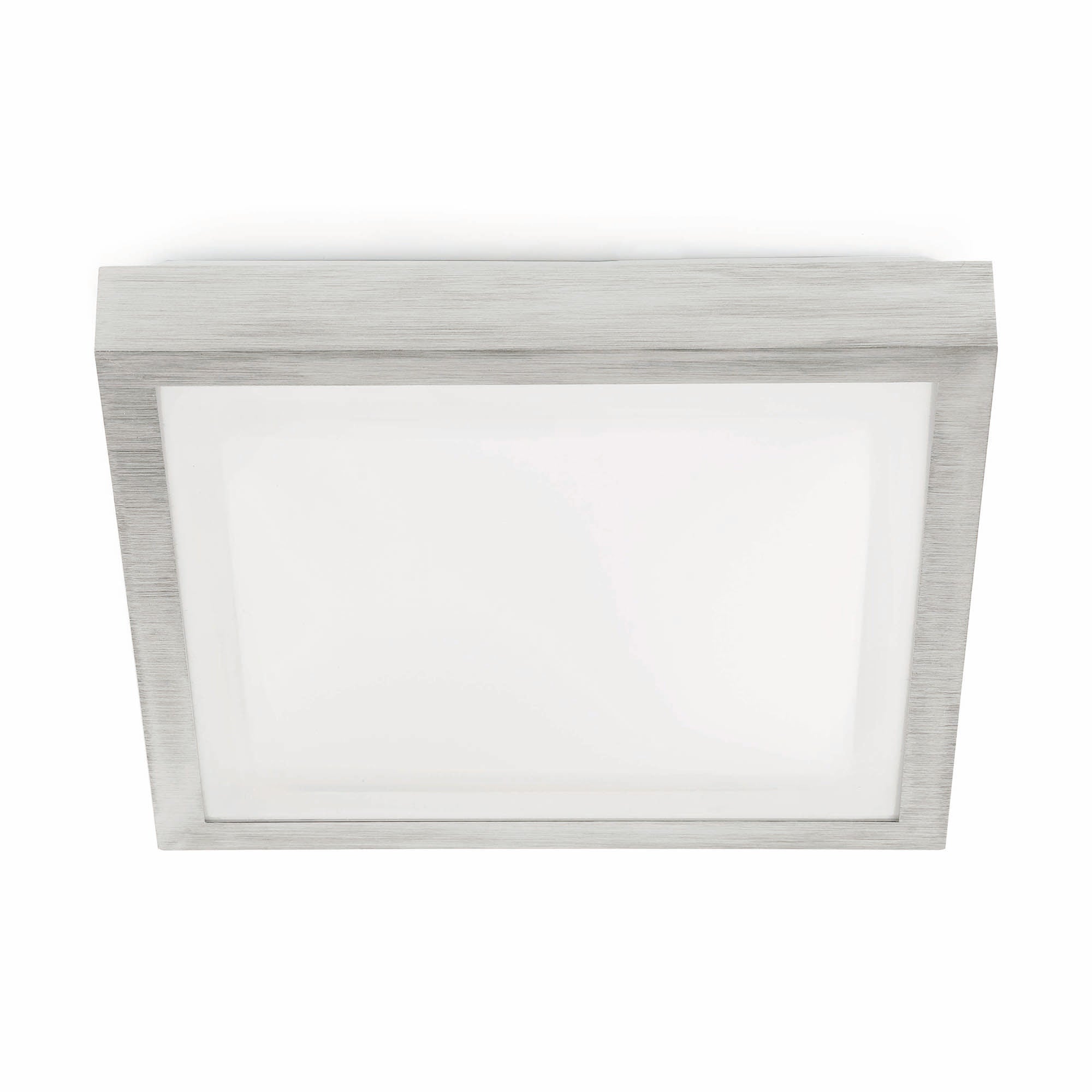 Plafon TOLA 270 Gris FARO 62983 - Luminaria de superficie en aluminio y PC opal para baño interior, iluminación gris moderna