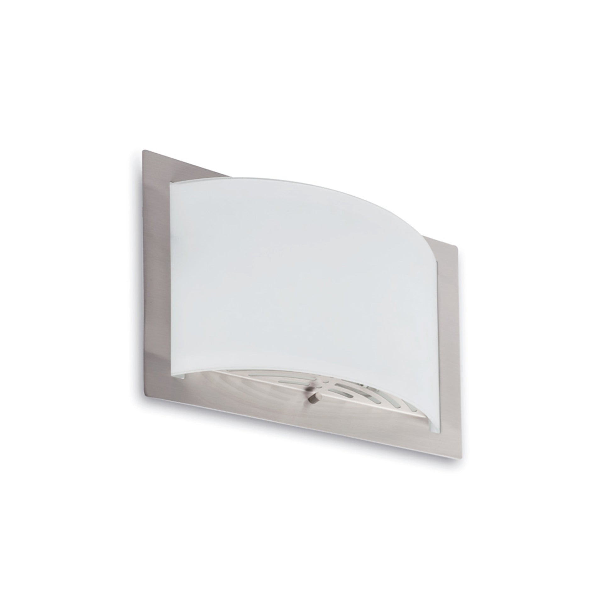 Luminaria aplique DIULA 2L en níquel mate FARO 62986, diseño contemporáneo para interior con cristal translúcido, iluminación de pared LED compatible