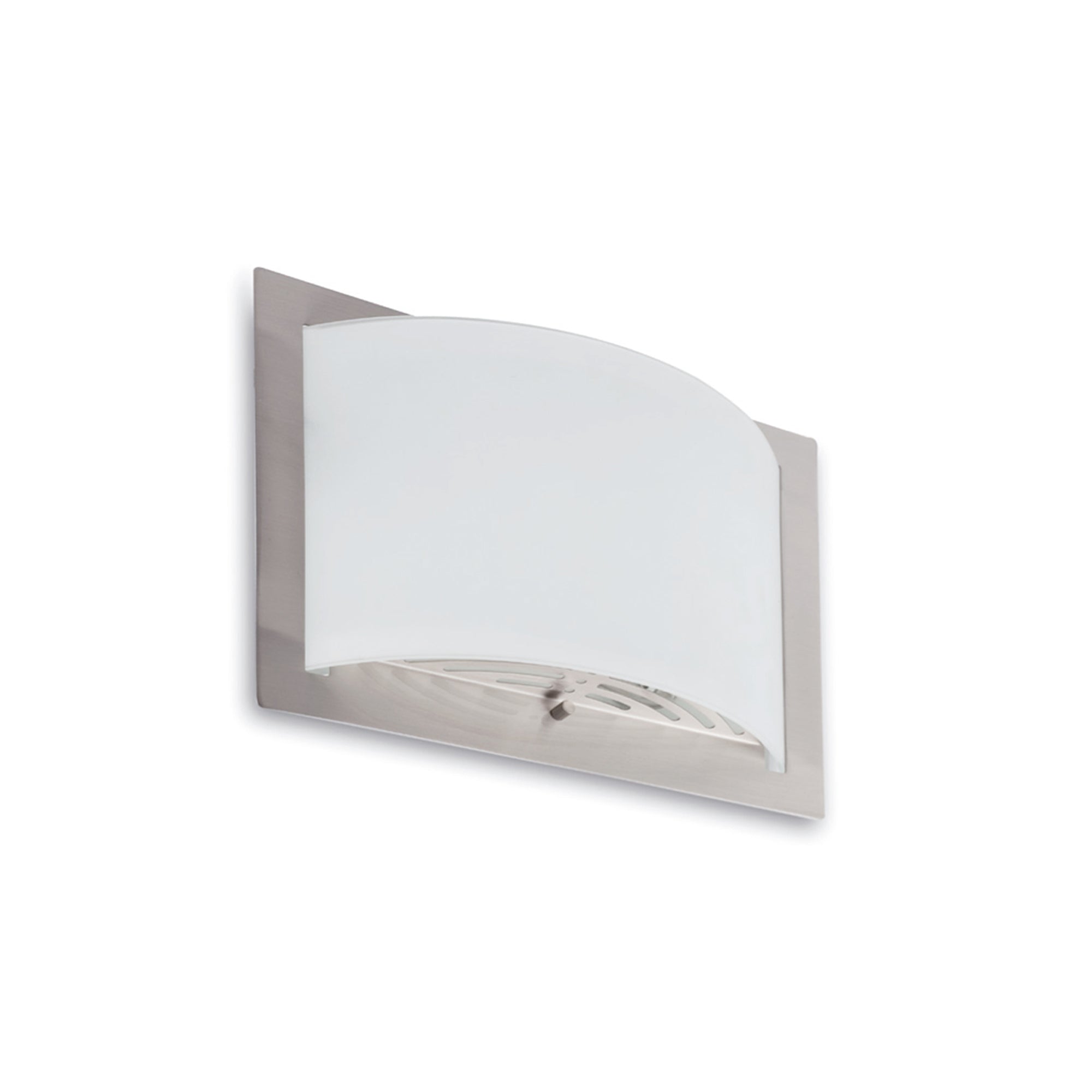 Luminaria aplique DIULA 2L en níquel mate FARO 62986, diseño contemporáneo para interior con cristal translúcido, iluminación de pared LED compatible
