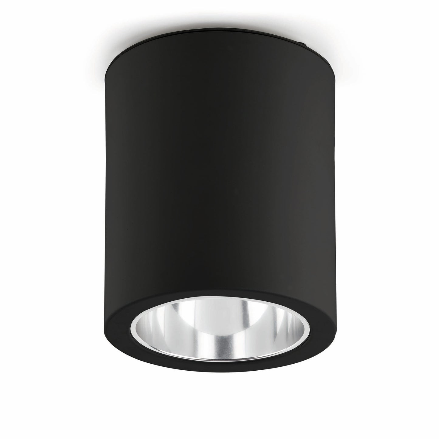 Lámpara de superficie POTE negro mate FARO modelo 63125, luminaria LED contemporánea minimalista de aluminio para techo interior, colección 1416