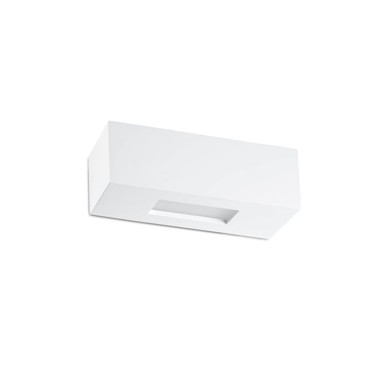 Lámpara de pared CHERAS 3 en blanco de FARO modelo 63174, diseño contemporáneo en yeso para iluminación LED interior, aplique superficie moderno.
