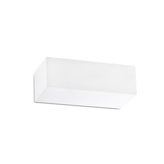 Aplique de pared EACO 1 blanco FARO 63176, luminaria interior LED G9 contemporánea en yeso para iluminación de pared