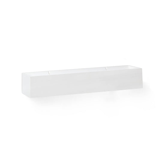 Aplique de pared TERA blanco FARO 63184, luminaria de superficie en yeso LED indirecta para iluminación residencial interior, diseño pintable