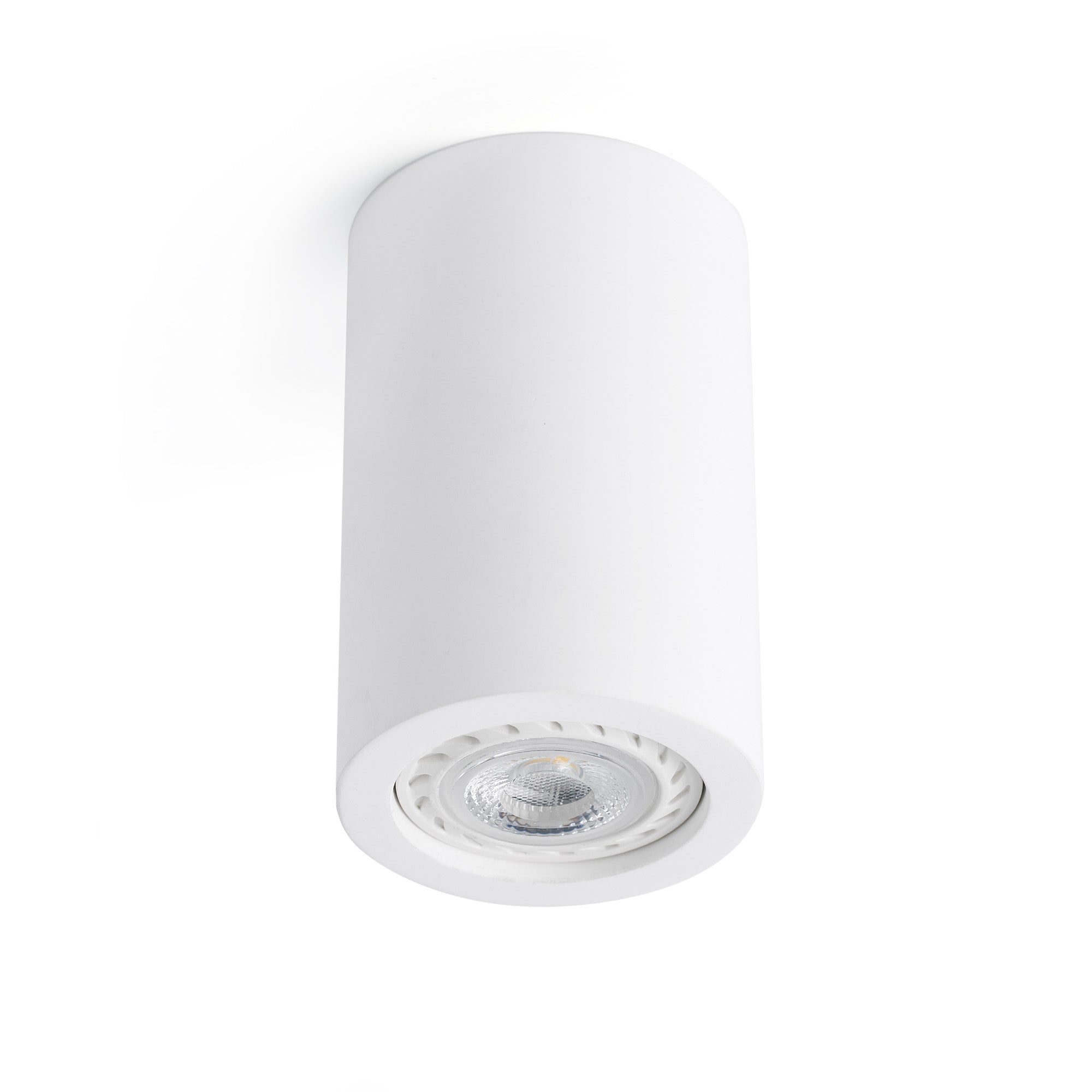 Plafon SVEN R redondo blanco FARO modelo 63268 luminaria de yeso contemporánea para interior con LED GU10