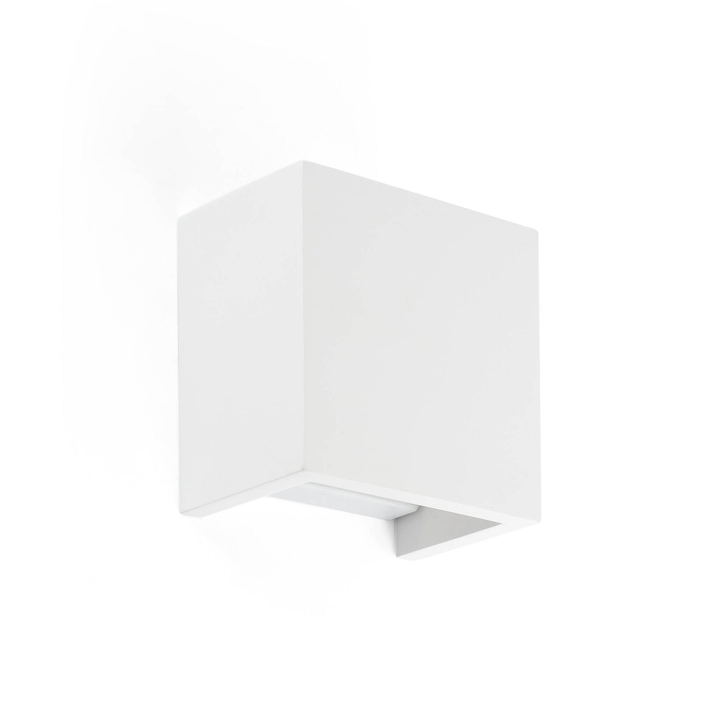 Aplique de pared OSLO blanco FARO 63284, luminaria de superficie en yeso serie 6329, iluminación indirecta contemporánea para interior y hogar