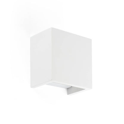 Aplique de pared OSLO blanco FARO 63284, luminaria de superficie en yeso serie 6329, iluminación indirecta contemporánea para interior y hogar