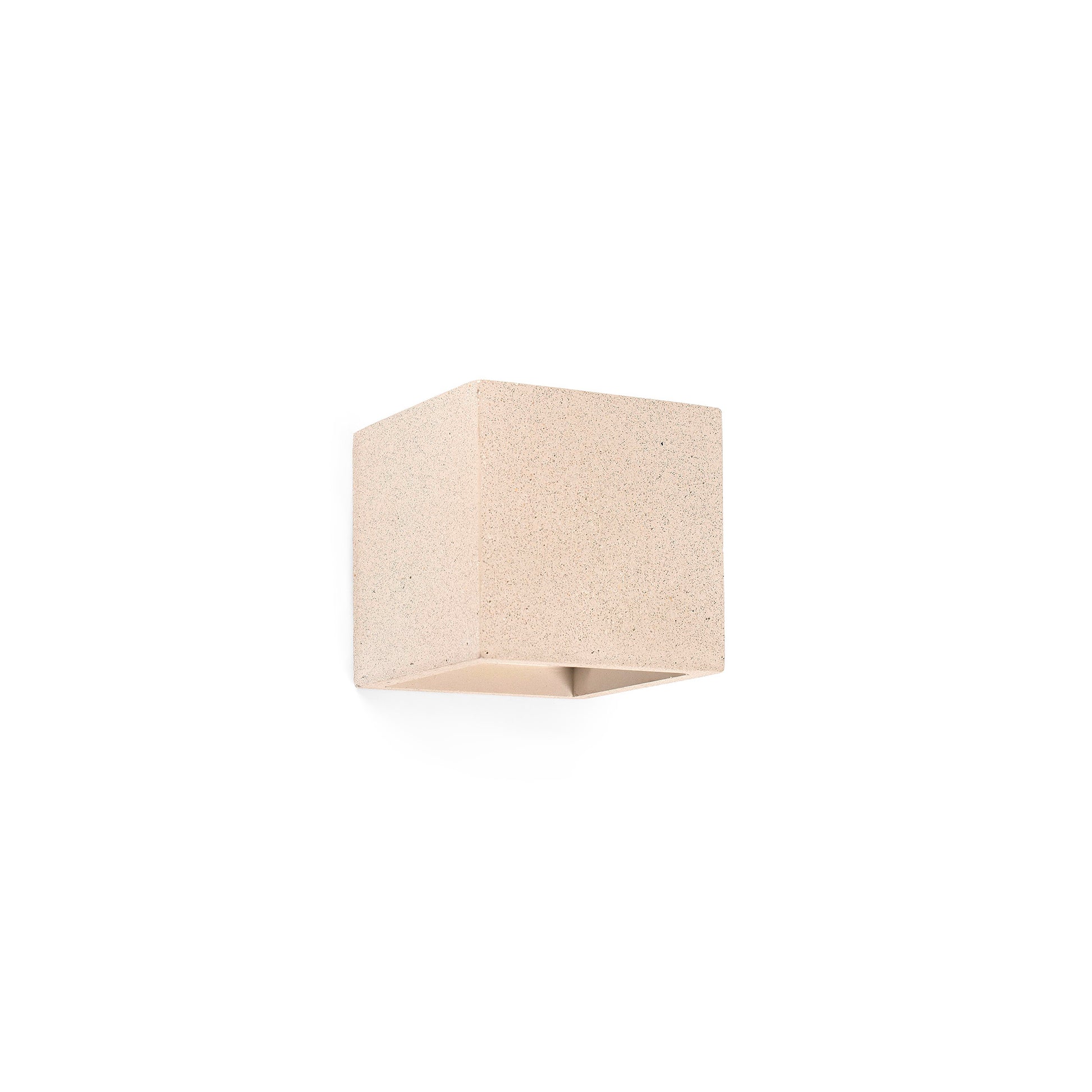 Lámpara de pared KAMEN Beige de FARO modelo 63311, diseño minimalista en cemento con iluminación indirecta para interiores contemporáneos