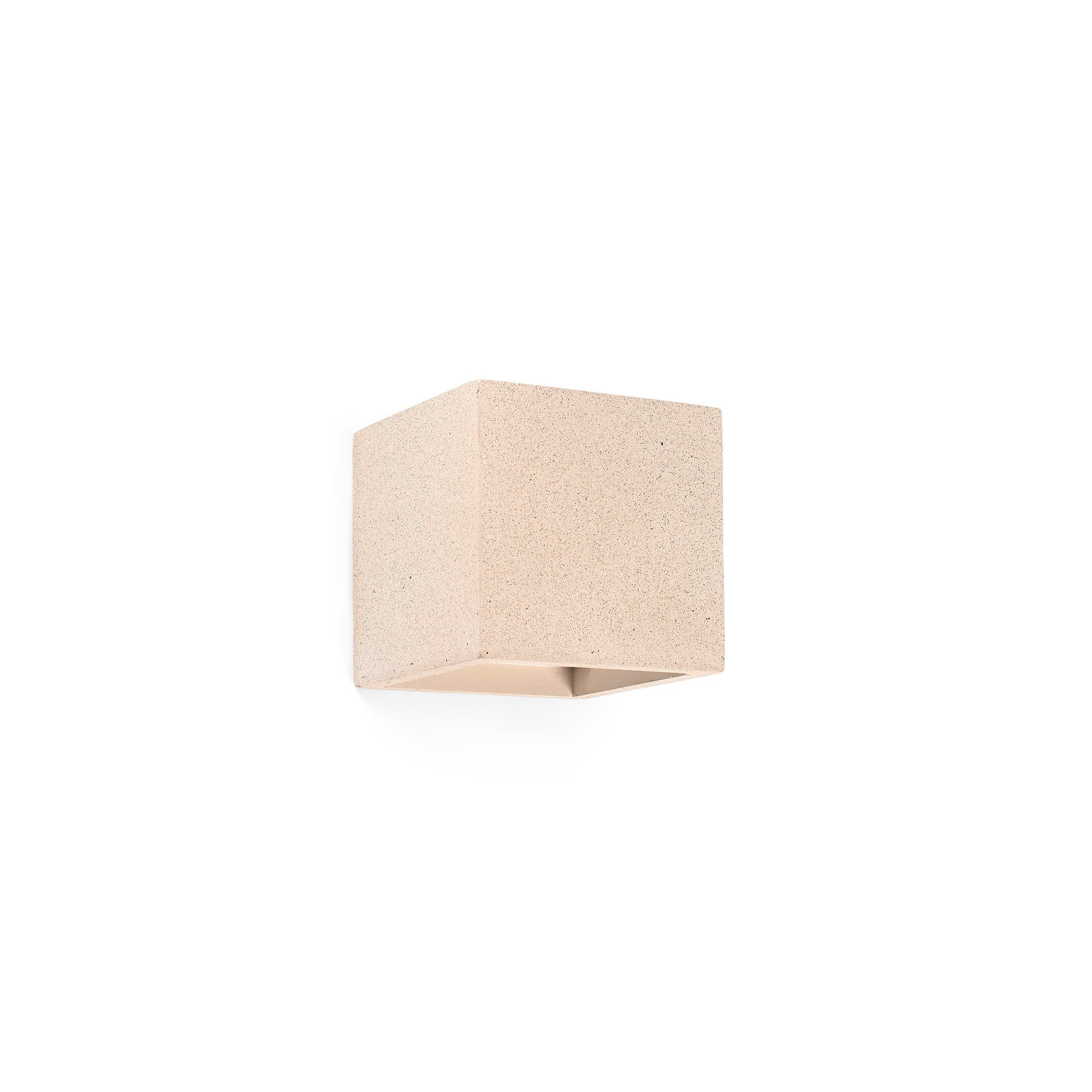 Lámpara de pared KAMEN Beige de FARO modelo 63311, diseño minimalista en cemento con iluminación indirecta para interiores contemporáneos