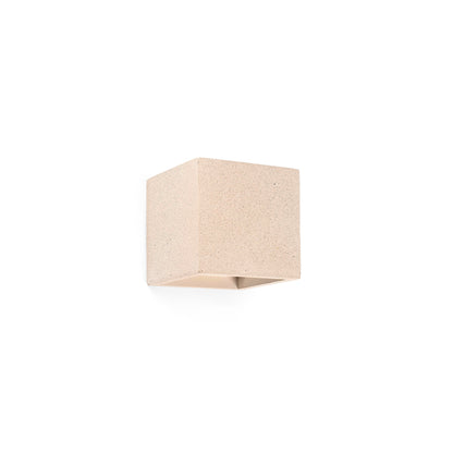 Lámpara de pared KAMEN Beige de FARO modelo 63311, diseño minimalista en cemento con iluminación indirecta para interiores contemporáneos