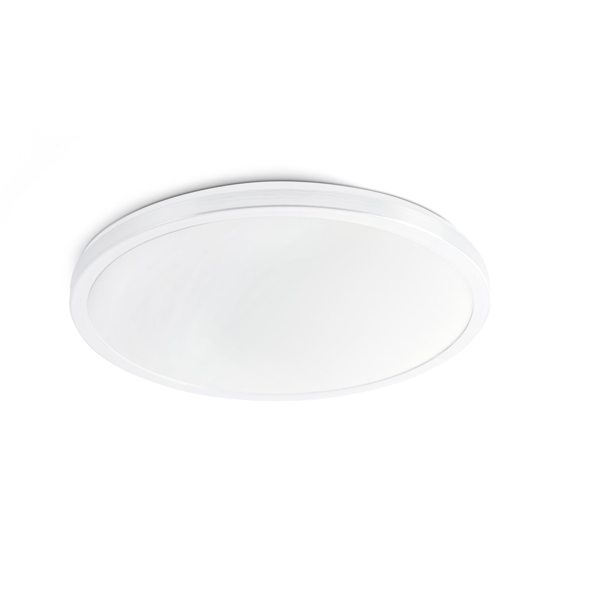 Plafon LED AMI Blanca FARO 63397, luminaria de superficie en aluminio para interior, luz cálida 2700K eficiente para sala de estar