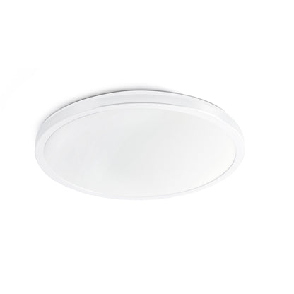 Plafon LED AMI Blanca FARO 63397, luminaria de superficie en aluminio para interior, luz cálida 2700K eficiente para sala de estar