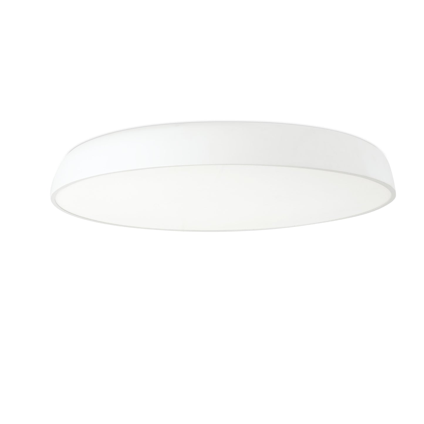 Plafon LED MEGA Blanco Dimmable FARO 63410, luminaria de superficie en aluminio blanco mate, regulable 2700K para iluminación interior del hogar