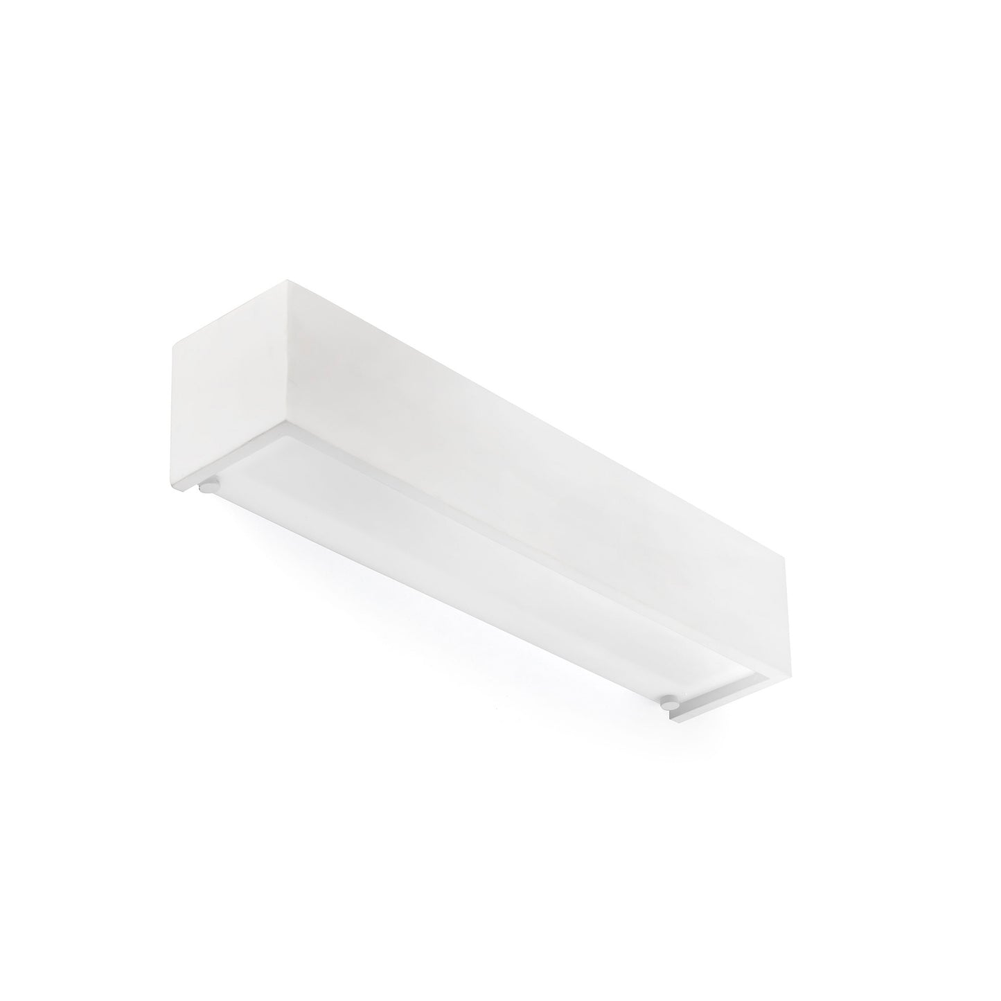 Aplique de pared MILO 400 Blanco FARO 63421, luminaria de superficie en yeso para iluminación minimalista en hogar moderno, diseño interior blanco para pared