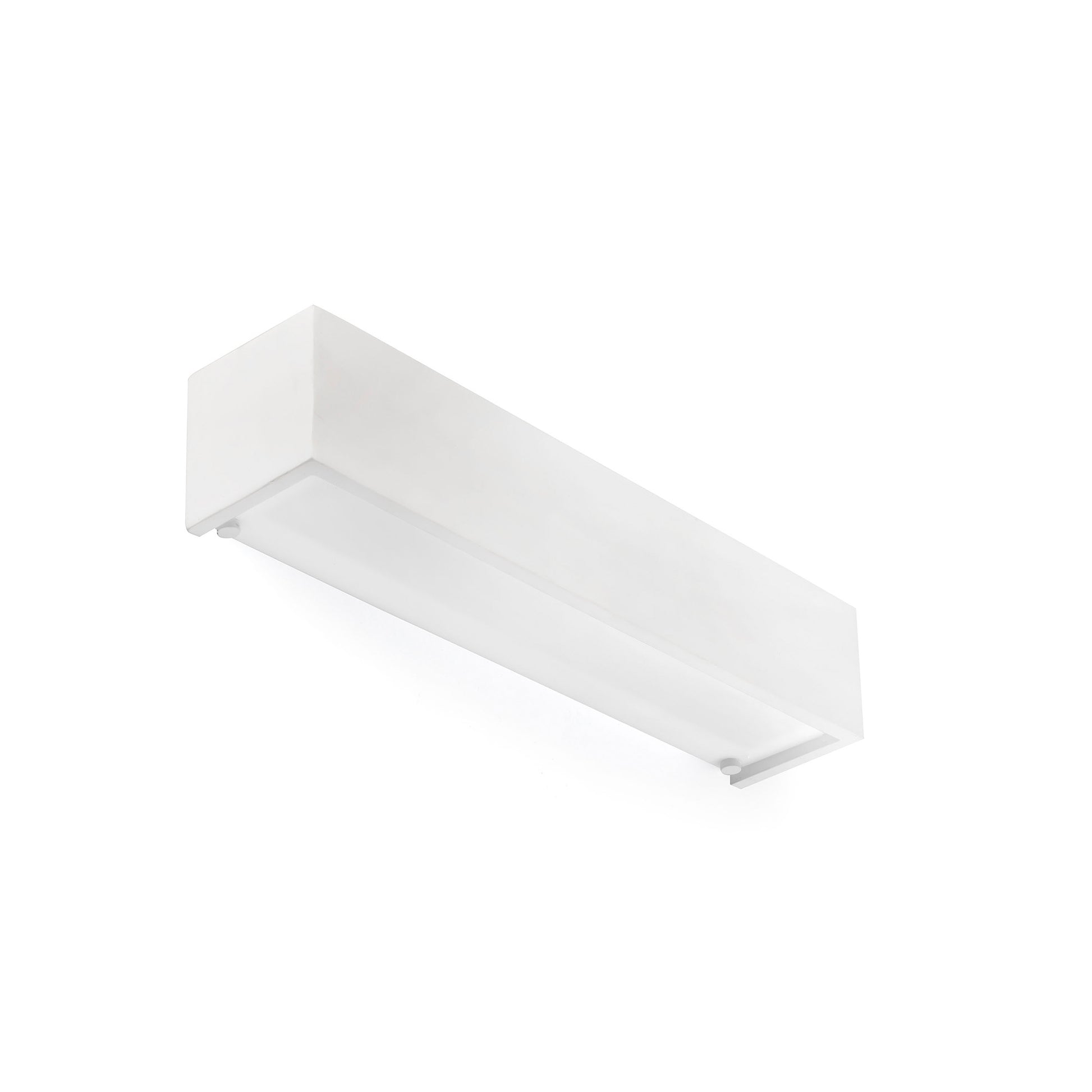 Aplique de pared MILO 400 Blanco FARO 63421, luminaria de superficie en yeso para iluminación minimalista en hogar moderno, diseño interior blanco para pared