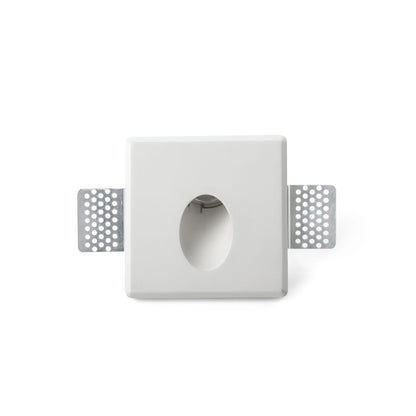 Luminaria empotrable TUK de yeso blanco LED FARO 63425, iluminación interior minimalista SMD 2700K IP20