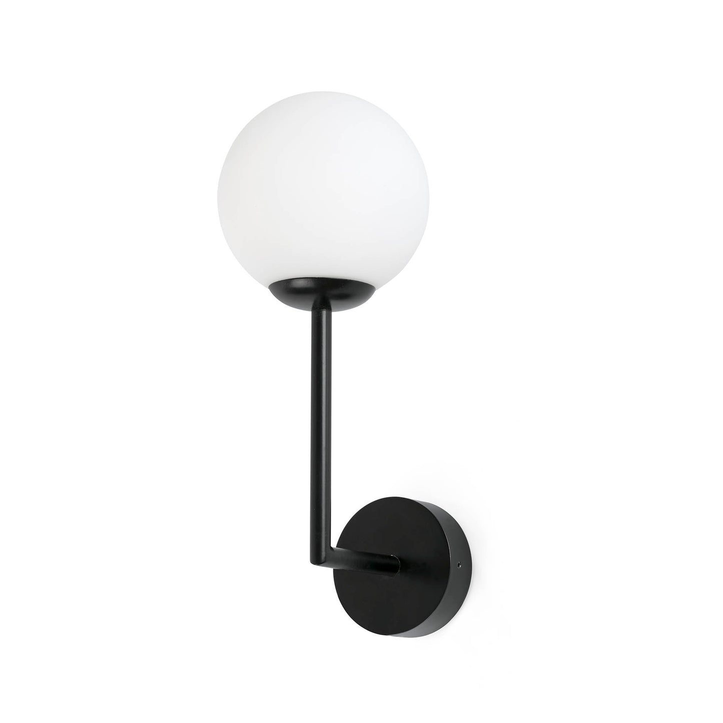Aplique de pared GALA negro FARO 63506, luminaria superficie para baño interior IP44 con bombilla G9 LED, iluminación baño moderna