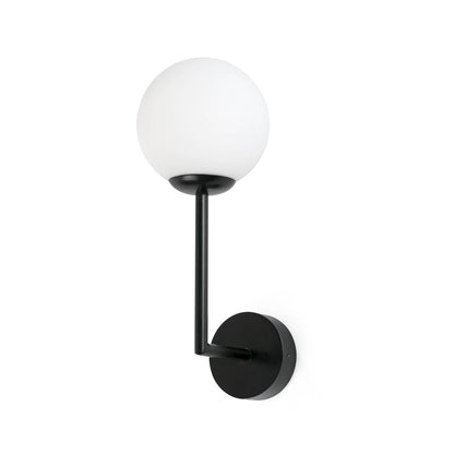 Aplique de pared GALA negro FARO 63506, luminaria superficie para baño interior IP44 con bombilla G9 LED, iluminación baño moderna