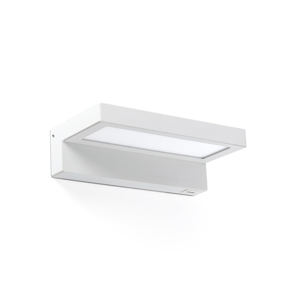 Luminaria de pared WELL Blanco FARO 64030, aplique regulable en aluminio con cargador wireless, iluminación indirecta para interiores y restauración
