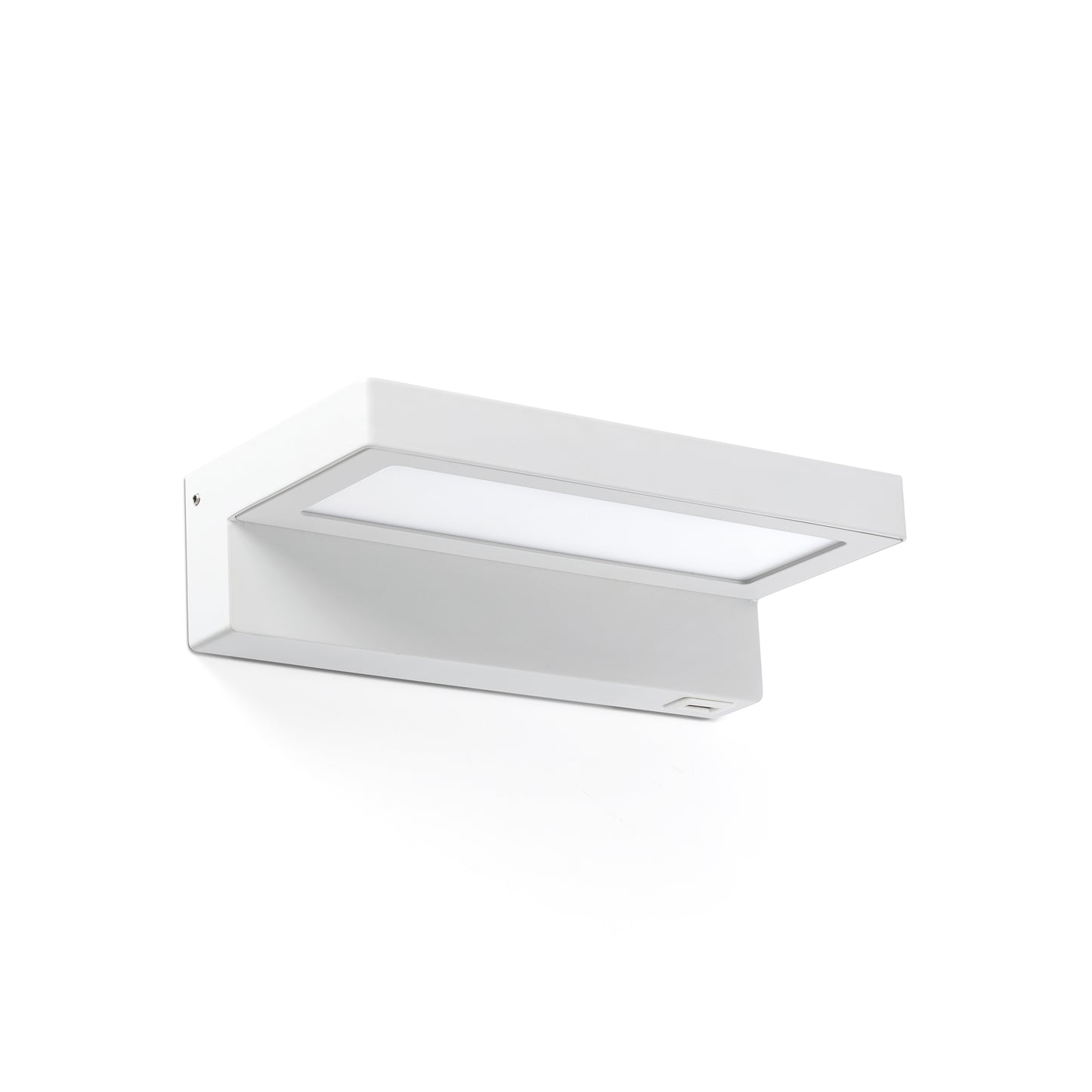 Luminaria de pared WELL Blanco FARO 64030, aplique regulable en aluminio con cargador wireless, iluminación indirecta para interiores y restauración