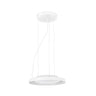 Luminaria colgante DOLME blanca LED minimalista de FARO, diseño suspensión interior para hogar con iluminación suave por xJeR Studio - 64099