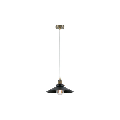 Lámpara colgante MARLIN en negro mate de FARO, modelo 64133 de la colección 1718, luminaria de suspensión moderna en acero para iluminación interior del hogar