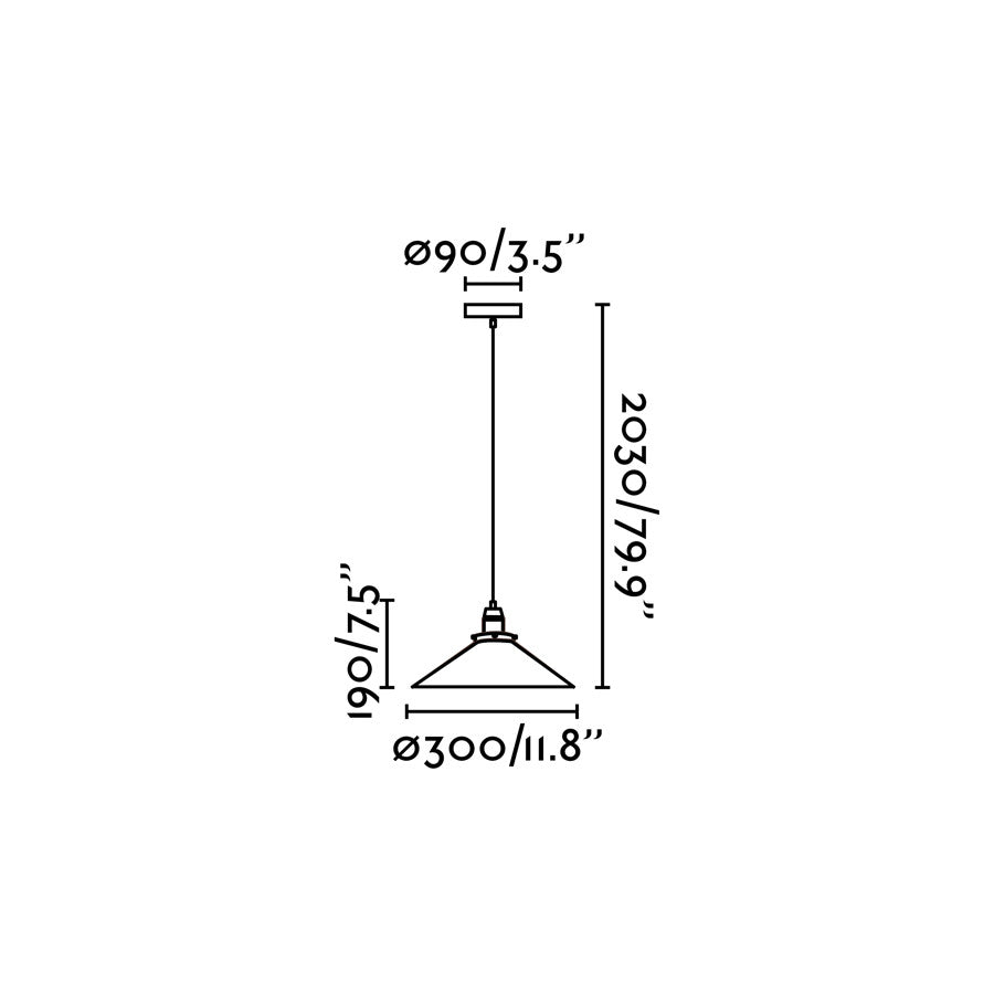 Medidas de la lámpara colgante MARLIN negro FARO 64133: dimensiones en acero negro mate, luminaria de suspensión moderna para interior, colección 1718