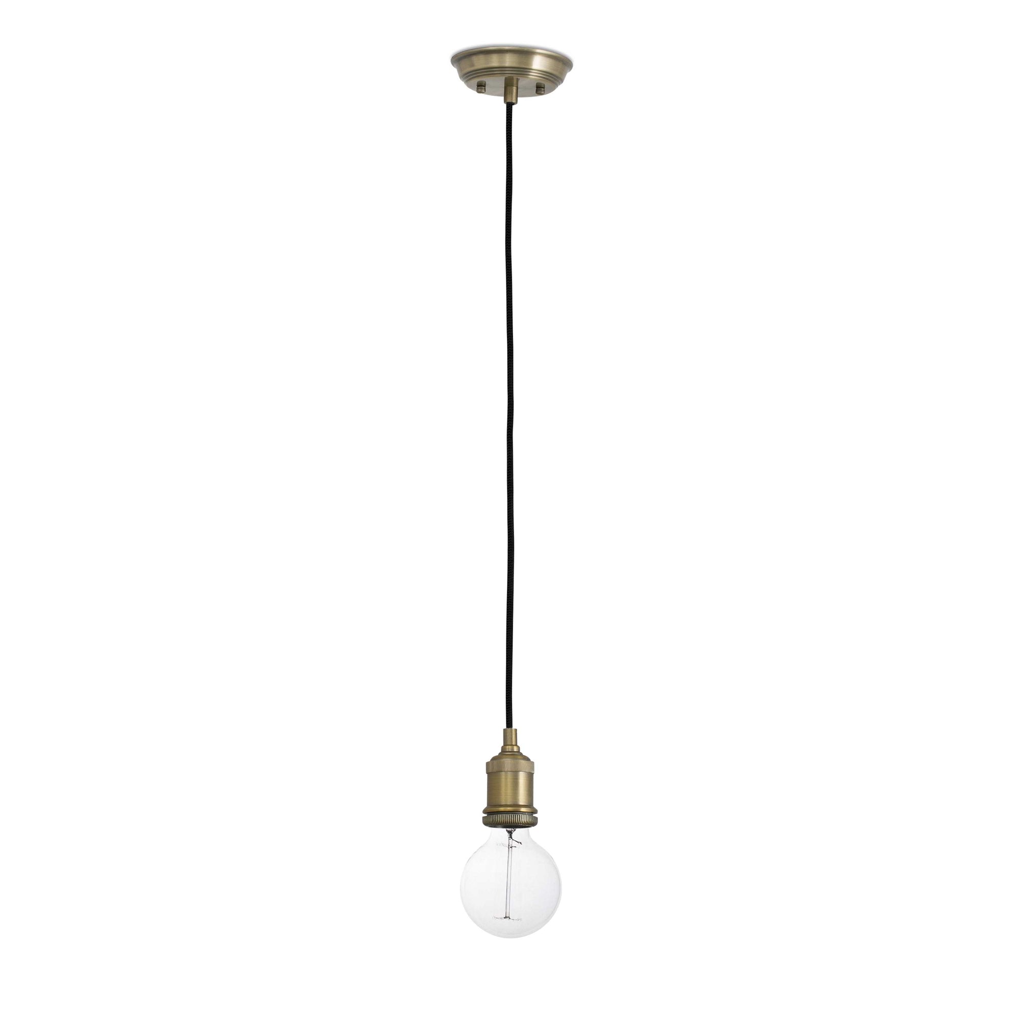 Portalámparas colgante ART en oro viejo de FARO modelo 64137, diseño moderno de acero para iluminación interior con casquillo E27 LED