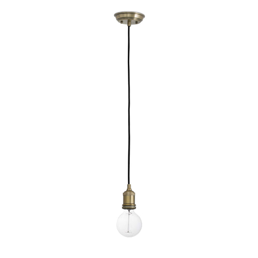 Portalámparas colgante ART en oro viejo de FARO modelo 64137, diseño moderno de acero para iluminación interior con casquillo E27 LED