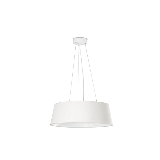 Lámpara colgante AINA blanca de FARO modelo 64174, luminaria de suspensión LED para iluminación interior moderna y eficiente en comedor del hogar.