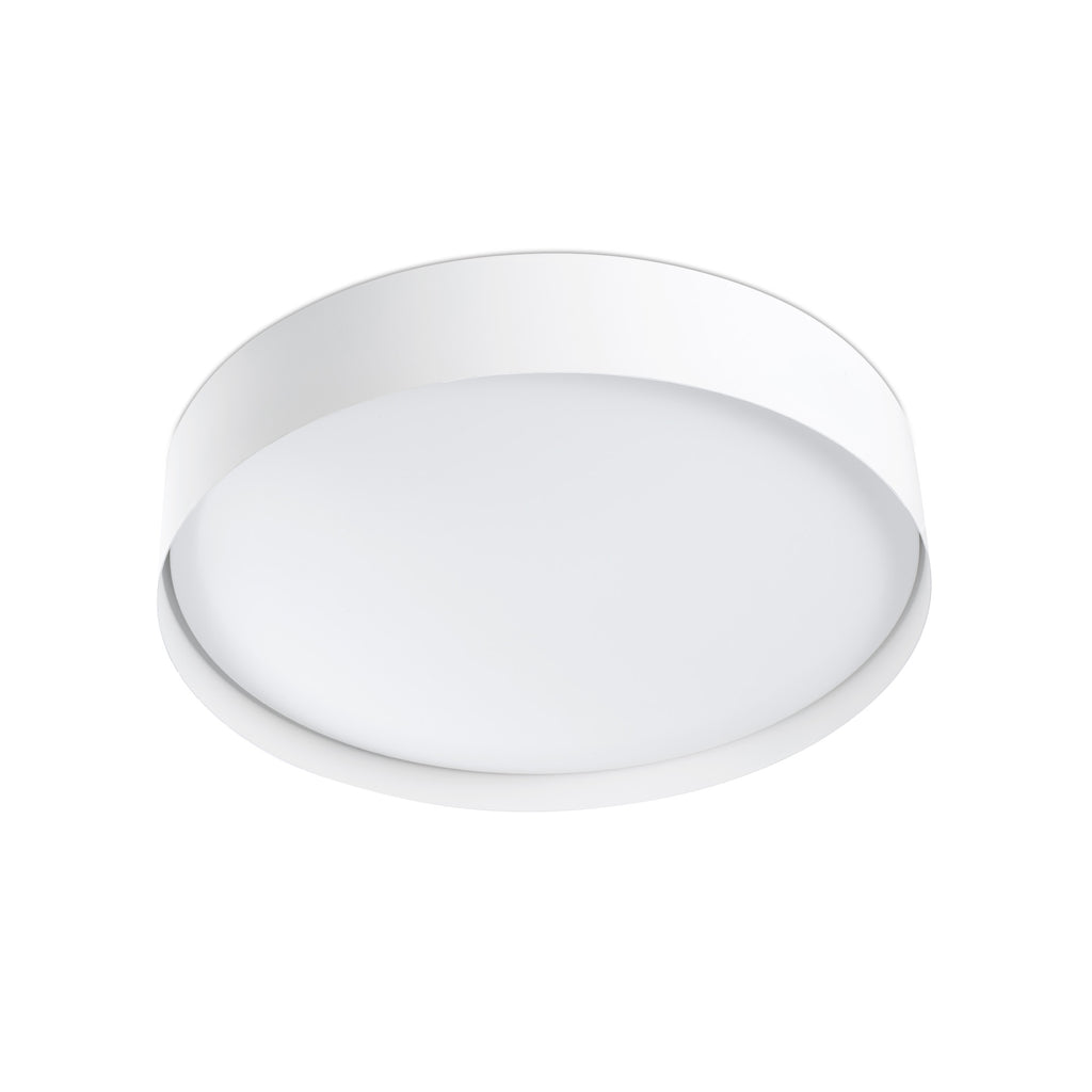 Plafon LED VUK blanca 40W FARO modelo 64188, luminaria superficie IP44 para baño e iluminación húmeda, colección 6425, LED integrado interior