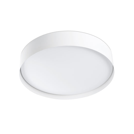 Plafon LED VUK blanca 40W FARO modelo 64188, luminaria superficie IP44 para baño e iluminación húmeda, colección 6425, LED integrado interior