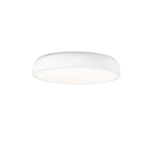 Plafon LED COCOTTE 430 Blanca de FARO en aluminio, luminaria de superficie para iluminación interior hogar, diseño contemporáneo por Jordi Llopis, modelo 64250-110