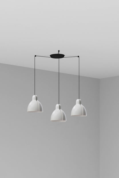 Lámpara colgante VENICE 200 3L blanca de FARO, modelo 64255-124-3L, diseño moderno en cerámica artesanal para iluminación interior del hogar, colección 6437