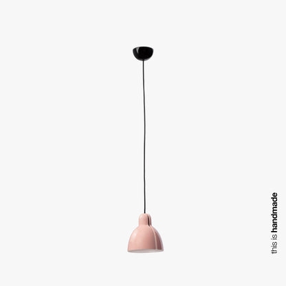 Luminaria colgante VENICE rosa brillo, modelo FARO 64257 de colección 6437, diseño minimalista artesanal en cerámica para iluminación interior