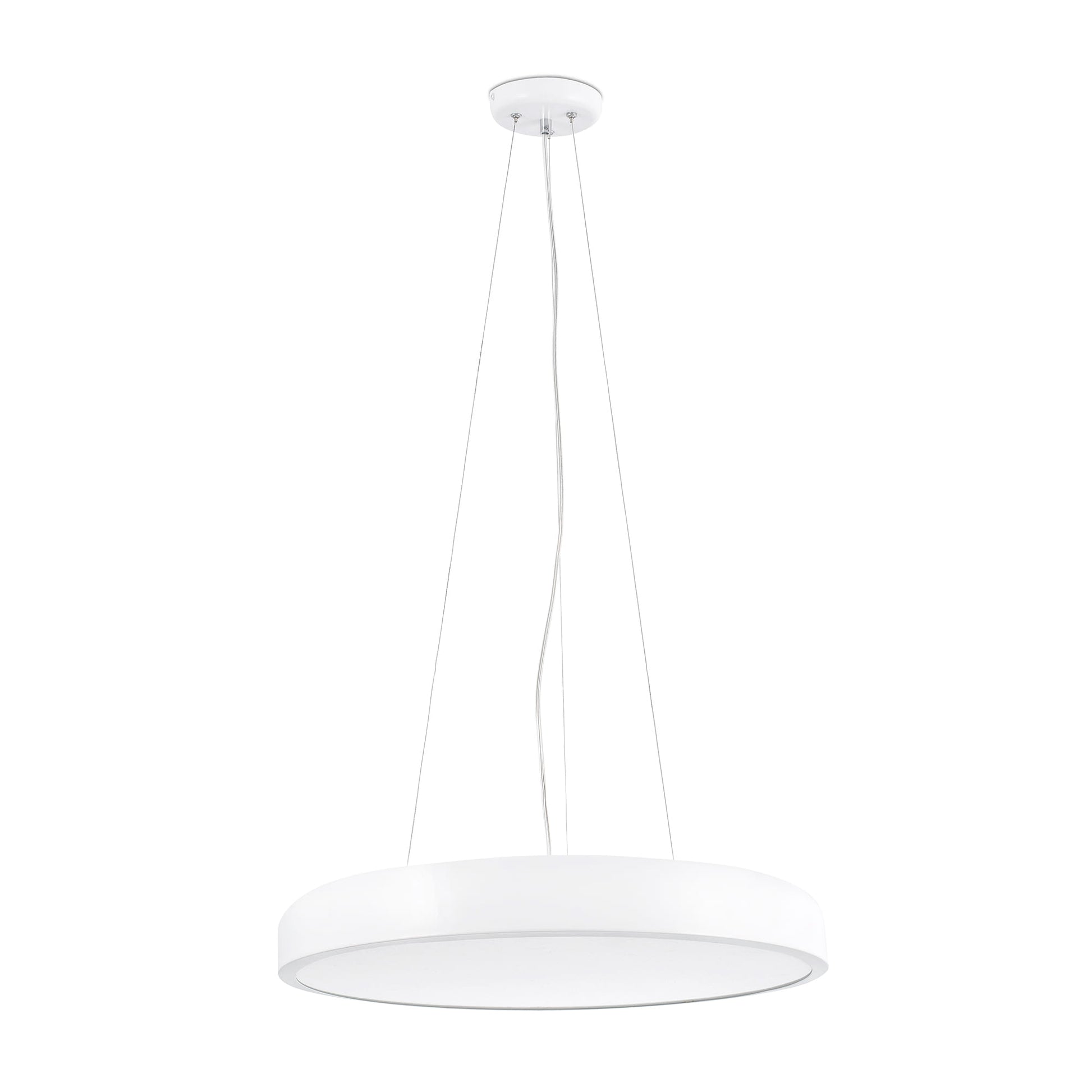 Lámpara colgante COCOTTE 430 en blanco de FARO, diseño moderno y atemporal de aluminio LED para iluminación interior del hogar, suspensión modelo 64262