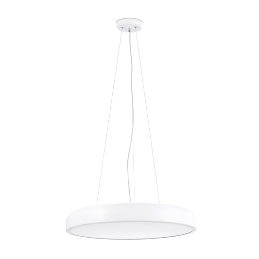 Lámpara colgante COCOTTE 430 en blanco de FARO, diseño moderno y atemporal de aluminio LED para iluminación interior del hogar, suspensión modelo 64262