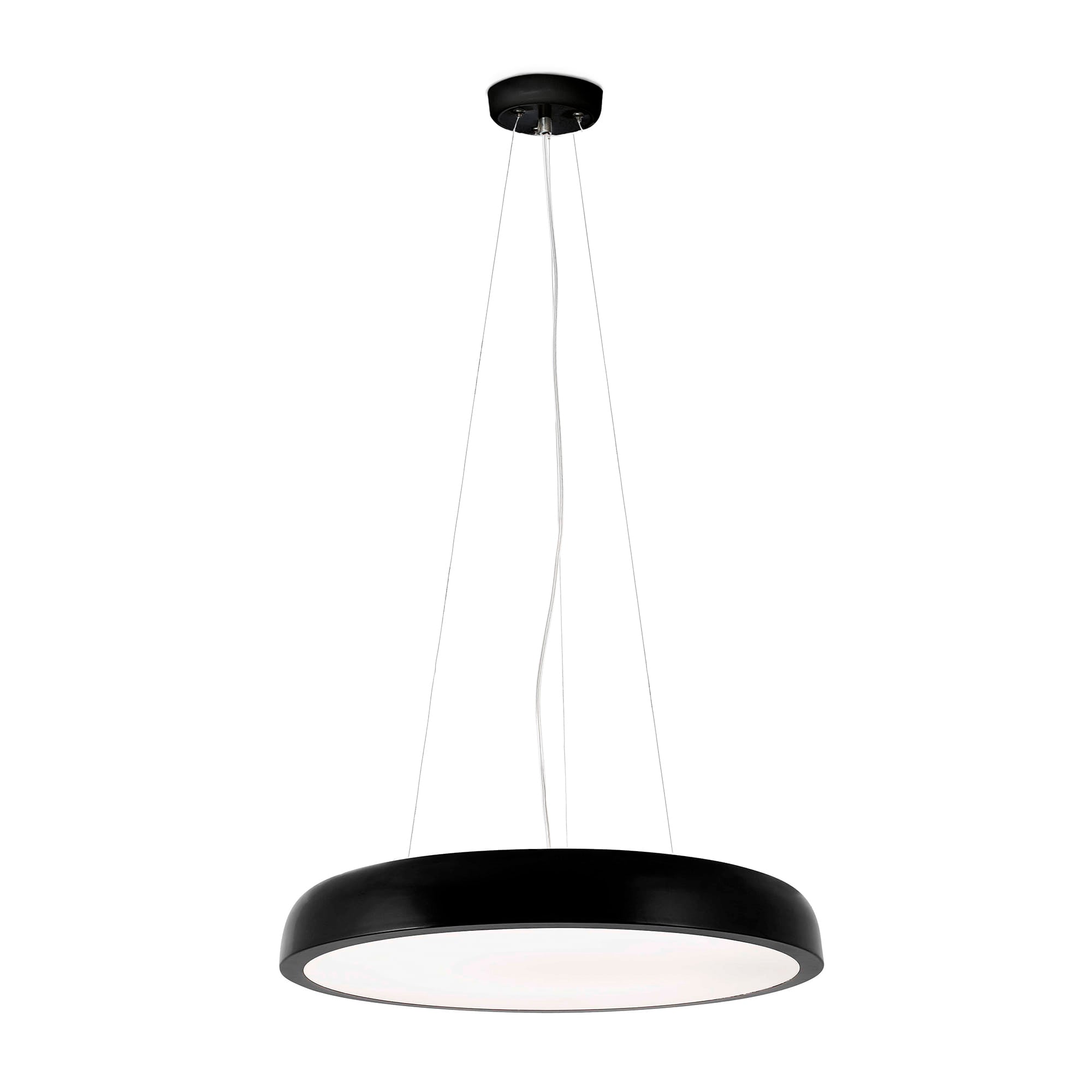 Lámpara colgante Cocotte 430 negra de FARO, diseño moderno en aluminio con LED 3000K para iluminación interior del hogar, modelo 64263-110