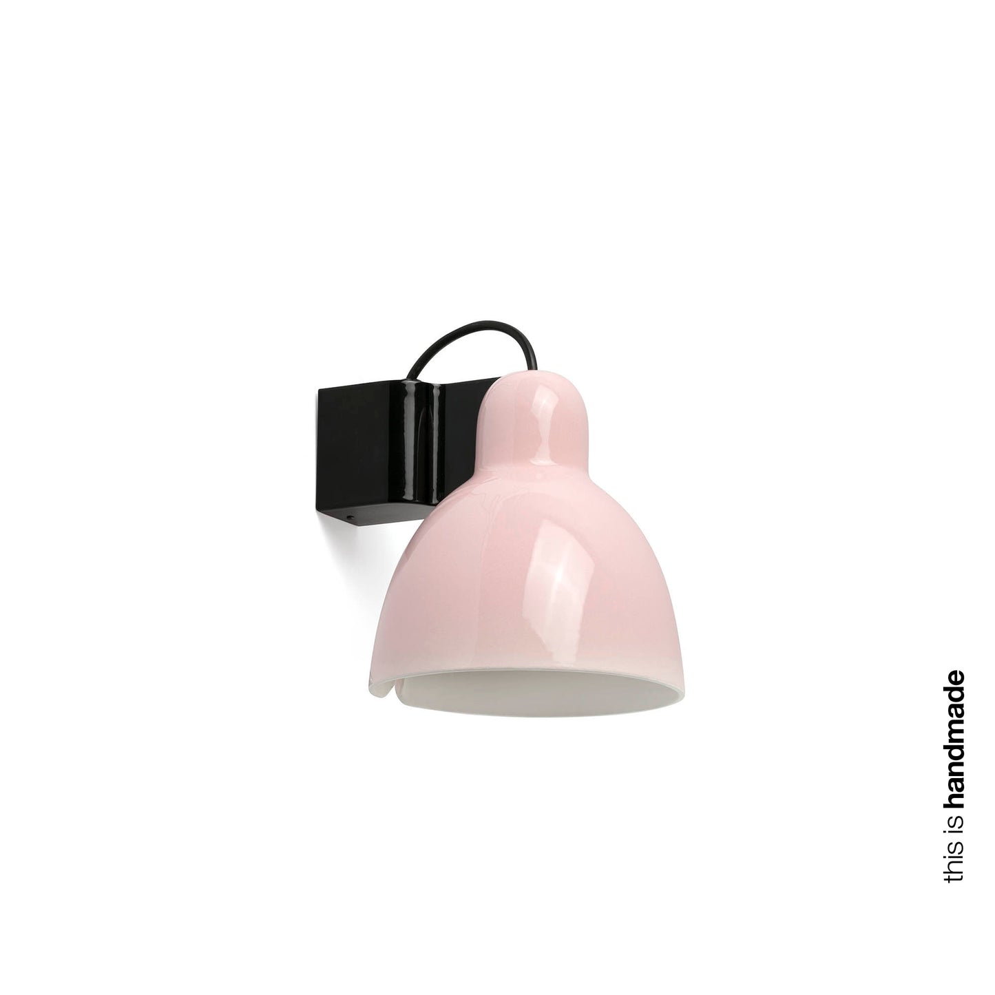 Aplique de pared VENICE rosa FARO 64272, luminaria superficial de cerámica para interior, diseño artesanal Adolfo Abejón Barcelona, iluminación hogar elegante
