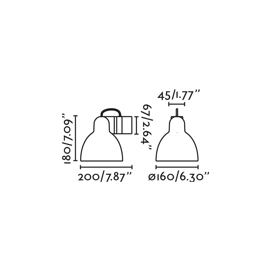 Dimensiones del aplique de pared VENICE Rayas de FARO modelo 64273, luminaria interior de cerámica y aluminio, diseño español de superficie para iluminación del hogar
