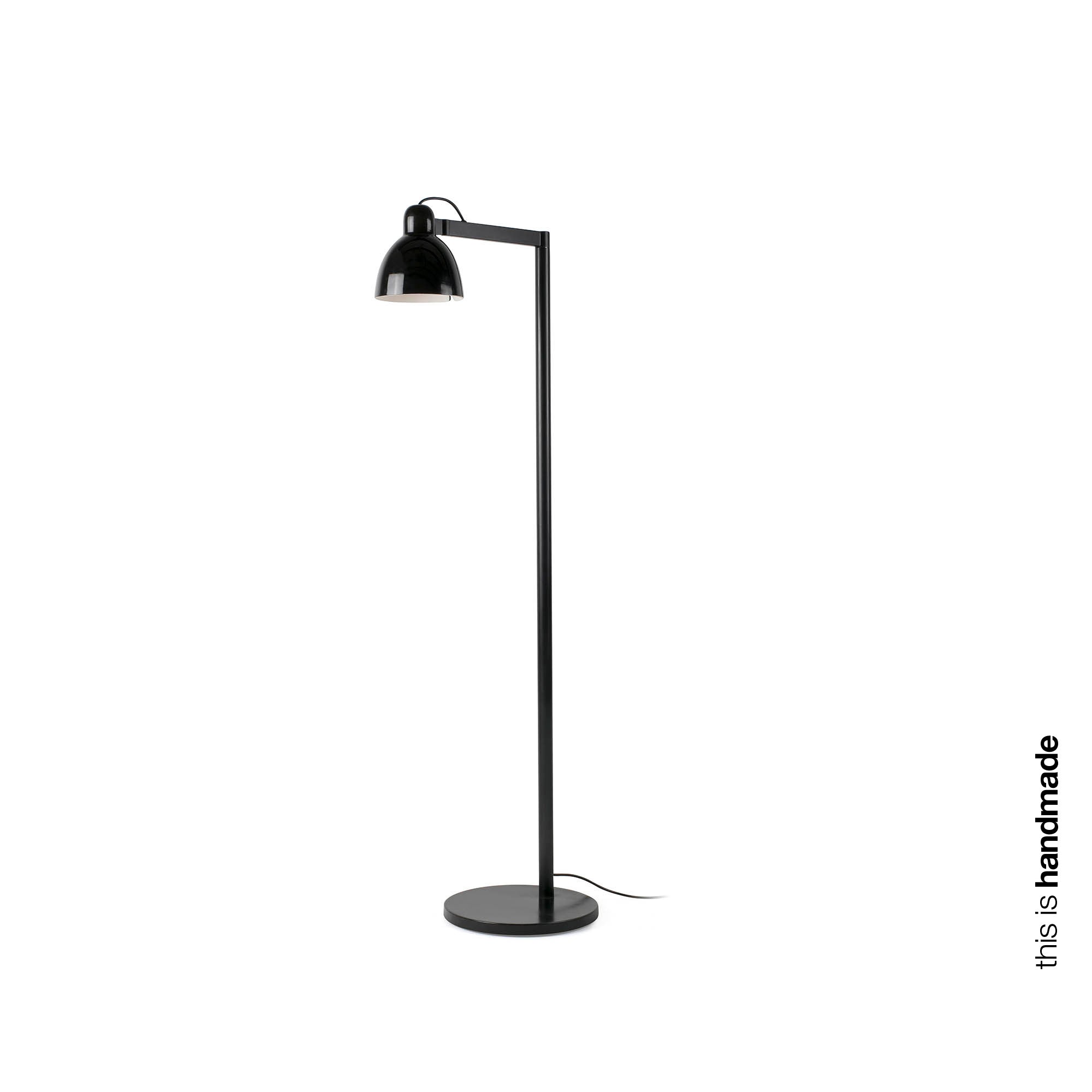 Lámpara de pie VENICE negra FARO 64275-112, diseño atemporal en cerámica y acero para iluminación interior en salón